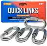 Better Boat Stainless Steel Quick Links shown in QUICK LINKS 3 8 01clean