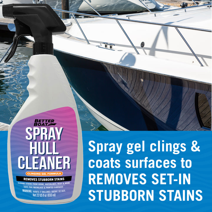 Better Boat Spray Hull Cleaner Clinging Gel Formula shown in SprayHullCleanerSupp2