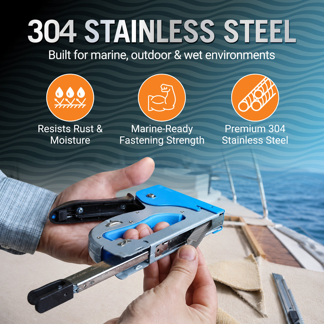 Stainless Steel Staples for Staple Guns, 3/8 Inch Crown