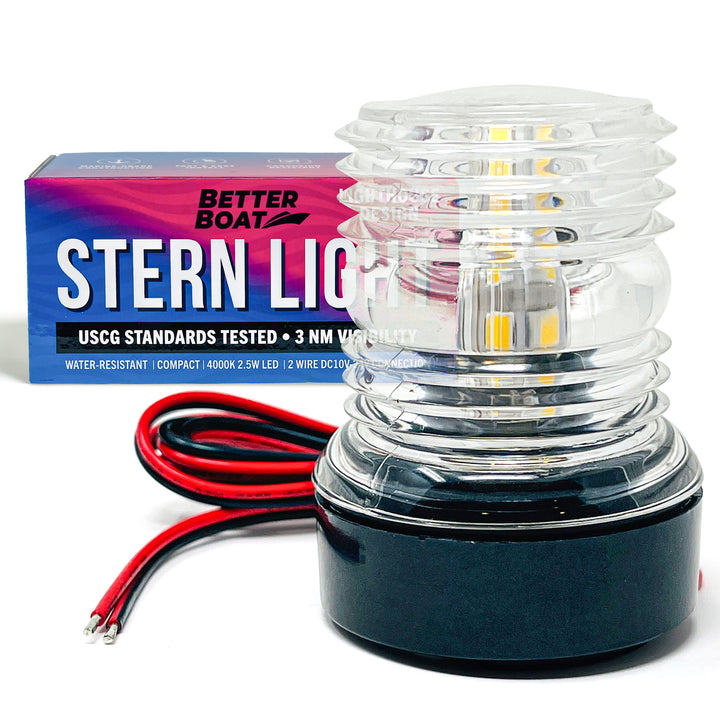 Rusty Stern Light Boat Stern Lights, LED Boat Lights and Sockets | Better Boat