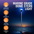 Load image into Gallery viewer, Boat Stern Lights LED Dome Design