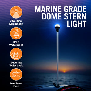 Boat Stern Lights LED Dome Design