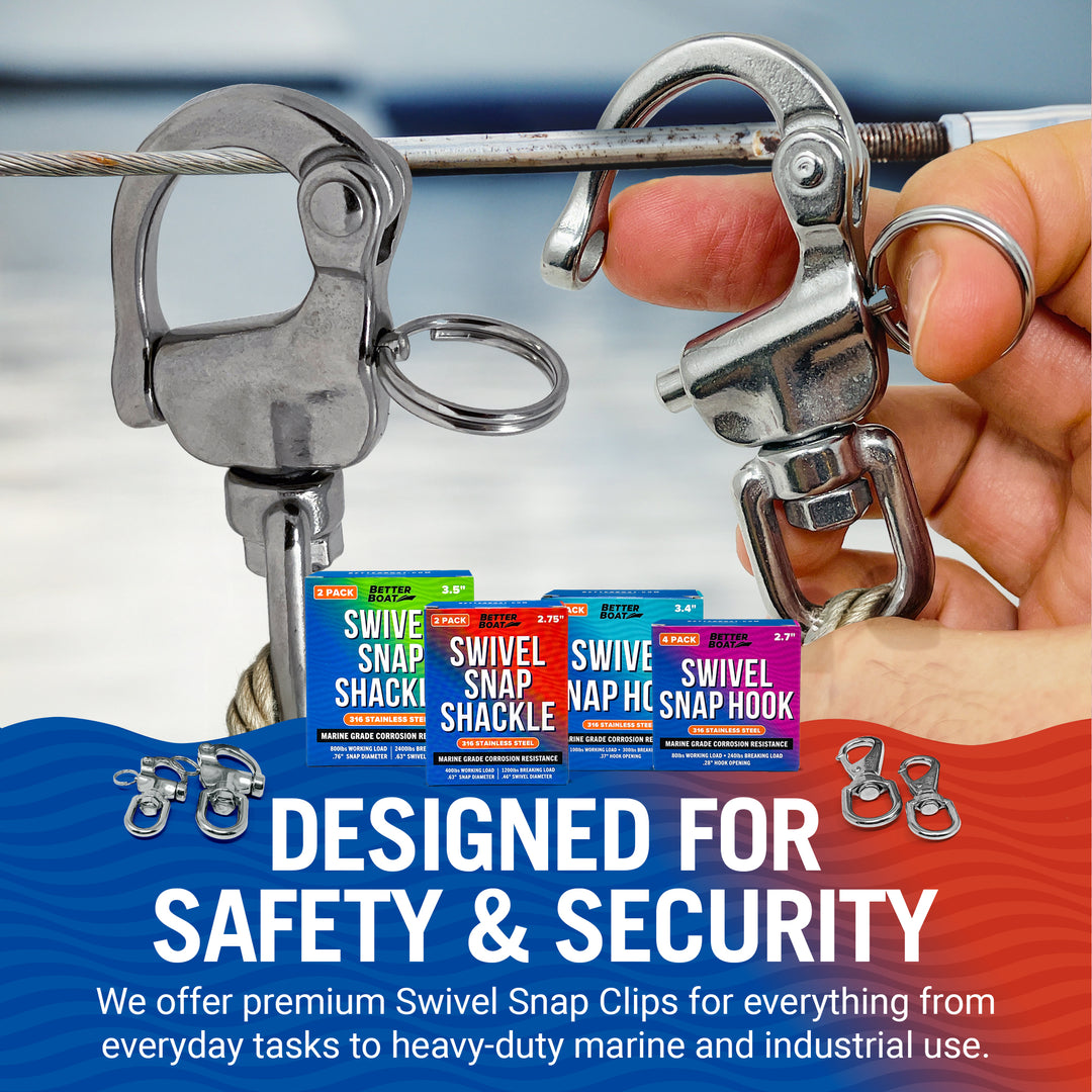 Better Boat 316 Stainless Steel Swivel Snap Shackle product view 5