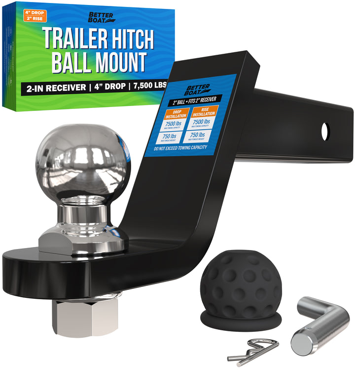 Better Boat Trailer Hitch Ball Mount 2" shown in TRAILER HITCH BALL MOUNT 4 01c