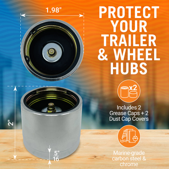 Better Boat Boat Trailer Grease Caps shown in TRAILERGREASECAPS 03
