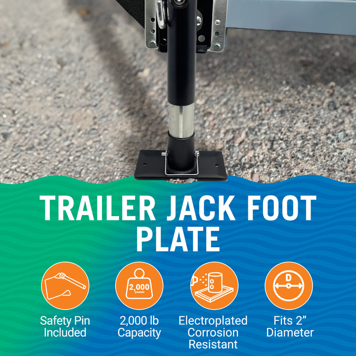 Better Boat Trailer Jack Foot Plate shown in TRAILERJACKFOOT 02