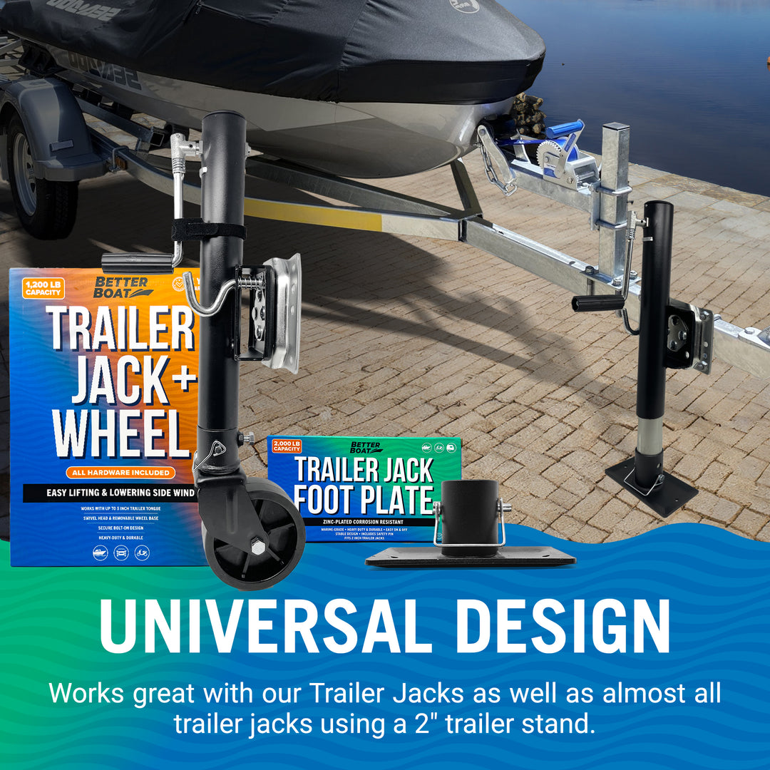 Better Boat Trailer Jack Foot Plate shown in TRAILERJACKFOOT 04