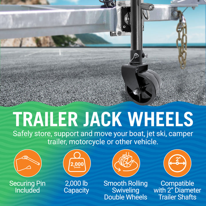 Better Boat Trailer Jack Wheel Replacement shown in TRAILERJACKWHEELS 02