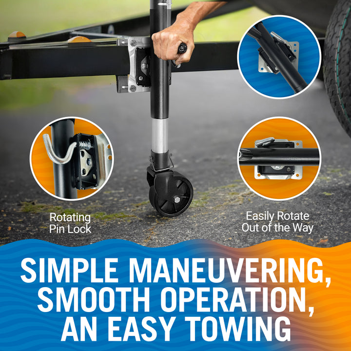 Better Boat Trailer Jack and Wheel shown in TRAILERJACK WHEEL 04 1
