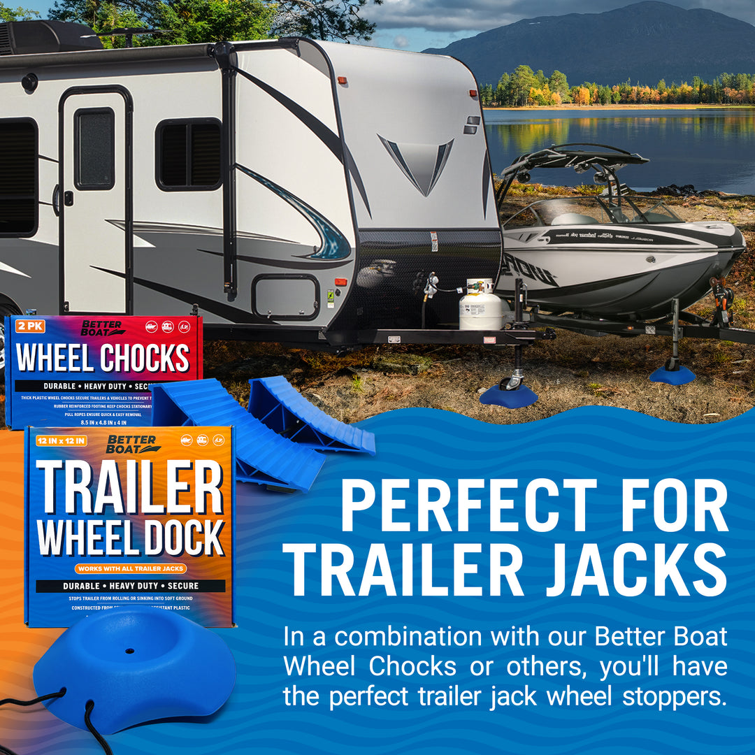 Better Boat Trailer Wheel Dock shown in TrailerWheelDock 04