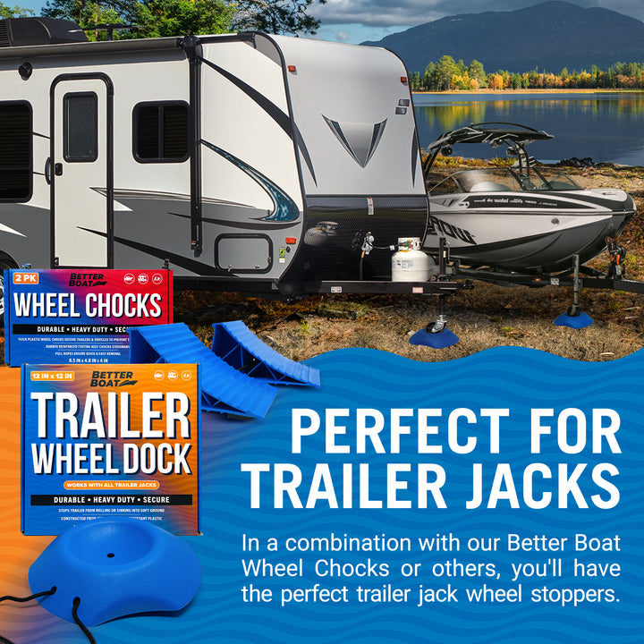 Better Boat Trailer Wheel Dock shown in TrailerWheelDock 04