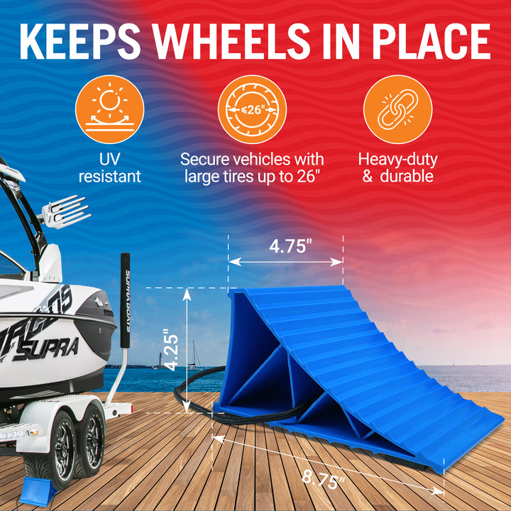 Better Boat Trailer Wheel Chocks product view 3