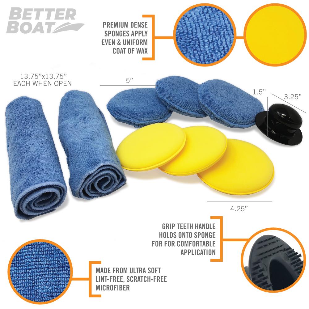 Polish &amp; Restore Kit supplemental image: Microfiber Wax Applicator Set image 3