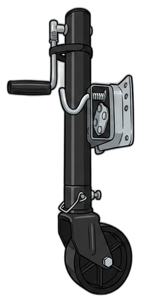 Trailer Jack + Wheel