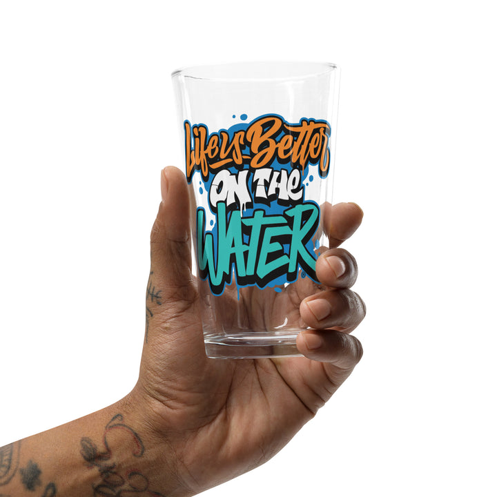 Better Boat Life is Better on the Water pint glass - 16oz product view 4