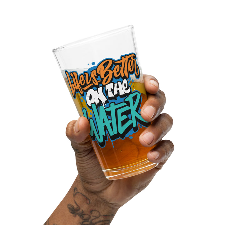 Better Boat Life is Better on the Water pint glass - 16oz product view 3