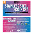 Load image into Gallery viewer, Teak Restoration Kit supplemental image: Stainless Steel Scrub Set for Teak Decks with Handle image 2