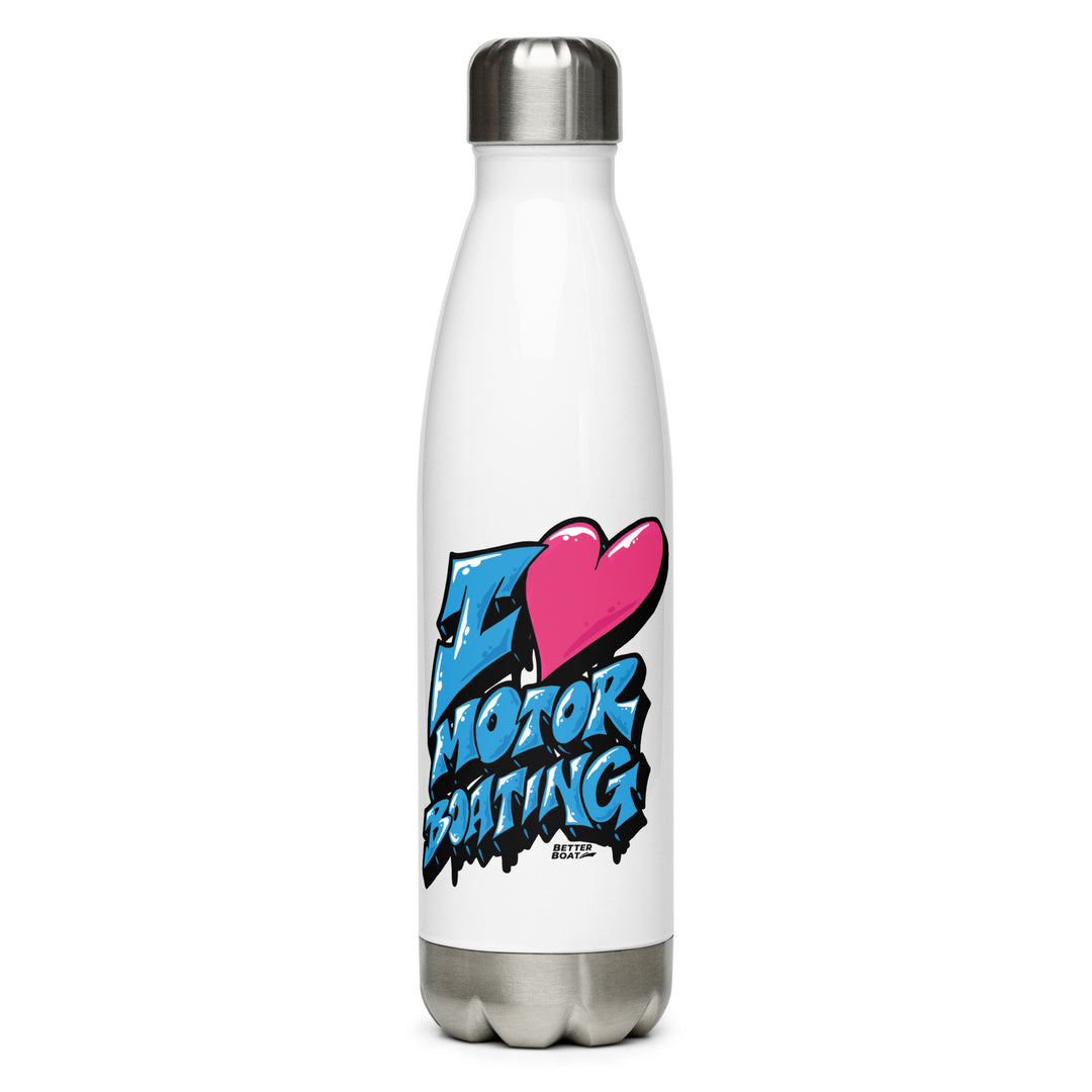 Better Boat I Love Motor Boating Stainless Steel Water Bottle – 17 oz product image