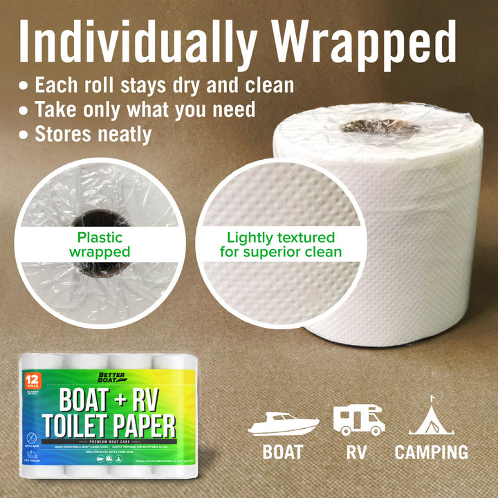 Better Boat Boat and RV Toilet Paper product view 2
