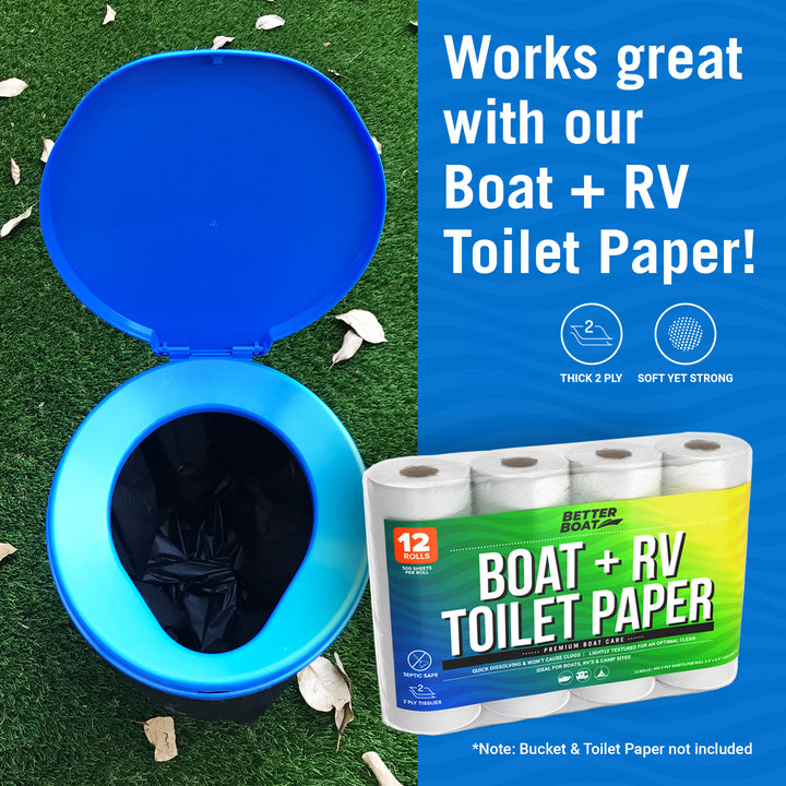 Better Boat Portable Bucket Toilet Seat Set product view 6