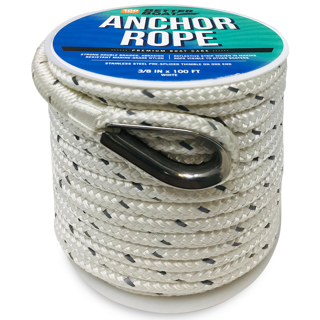 Better Boat Boat Anchor Lines | Anchor Rope shown in white anchor rope primary