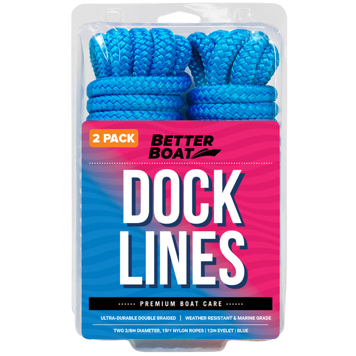 2 Pack Blue Dock Lines