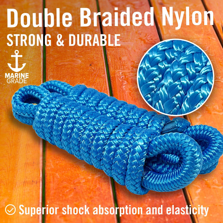 Blue Boat ropes for Buoy