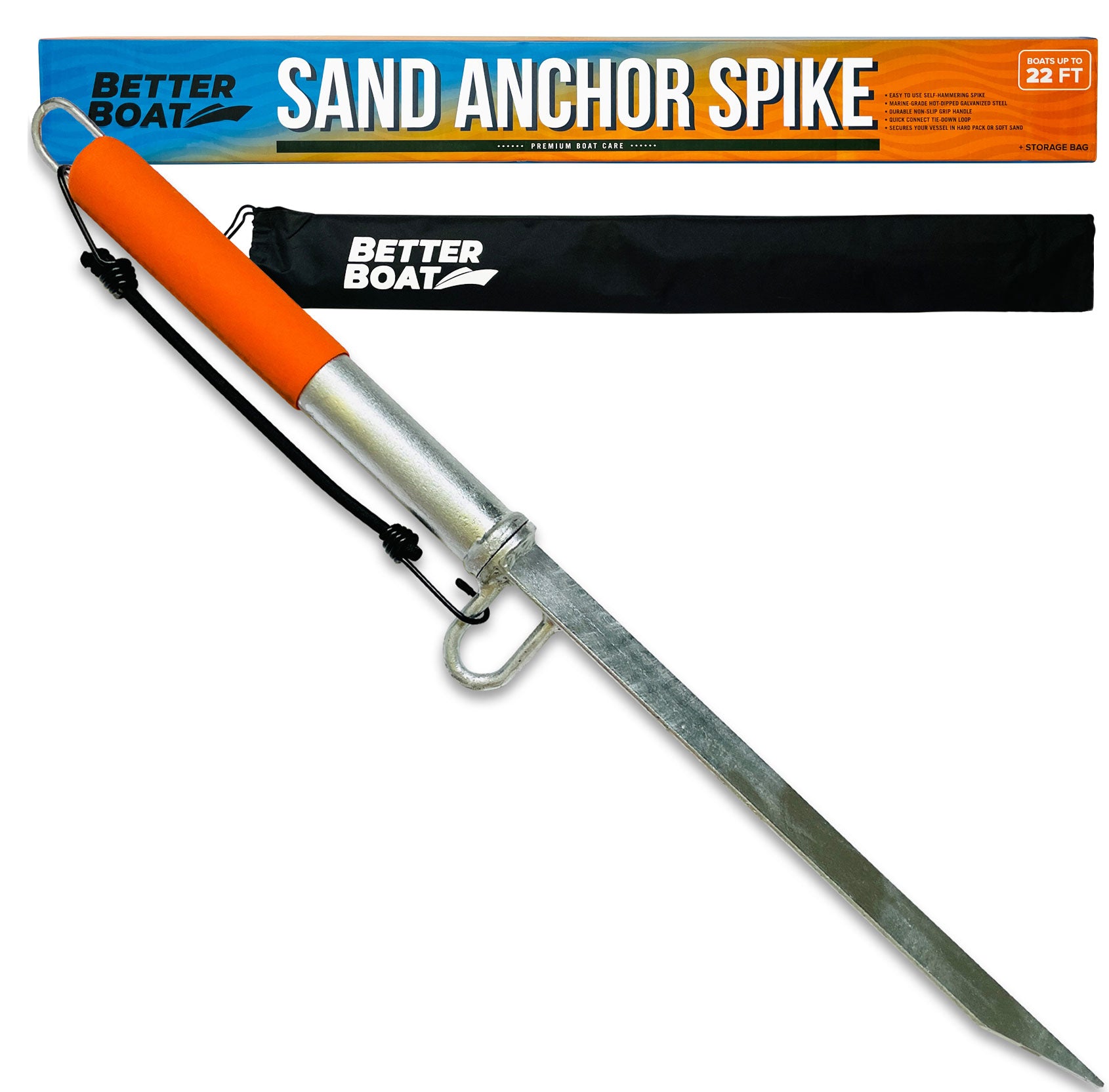 VEITHI 18 Sand Anchor for Boat, Aluminum Spike Beach Anchor for Boats, Jet  Skis & PWCs Design Keeps Your Watercraft Securely Anchored Near Shore