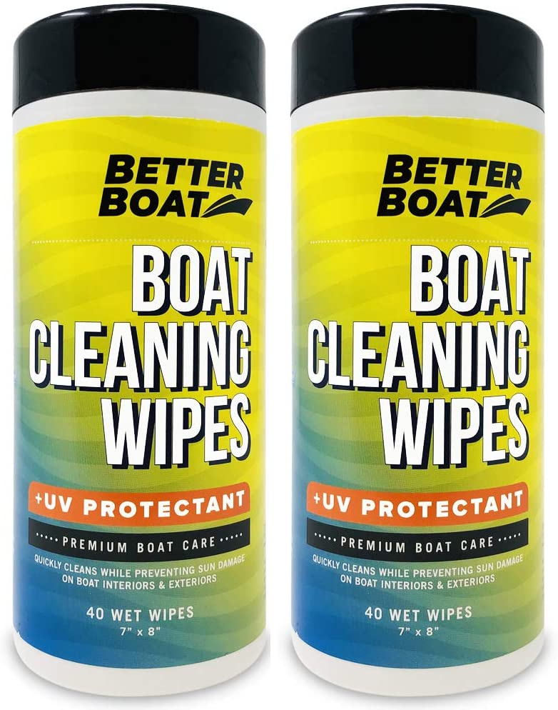 2 pack of boat wipes for cleaning seats