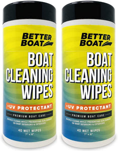2 pack of boat wipes for cleaning seats