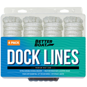 4 Pack of White Dock Lines