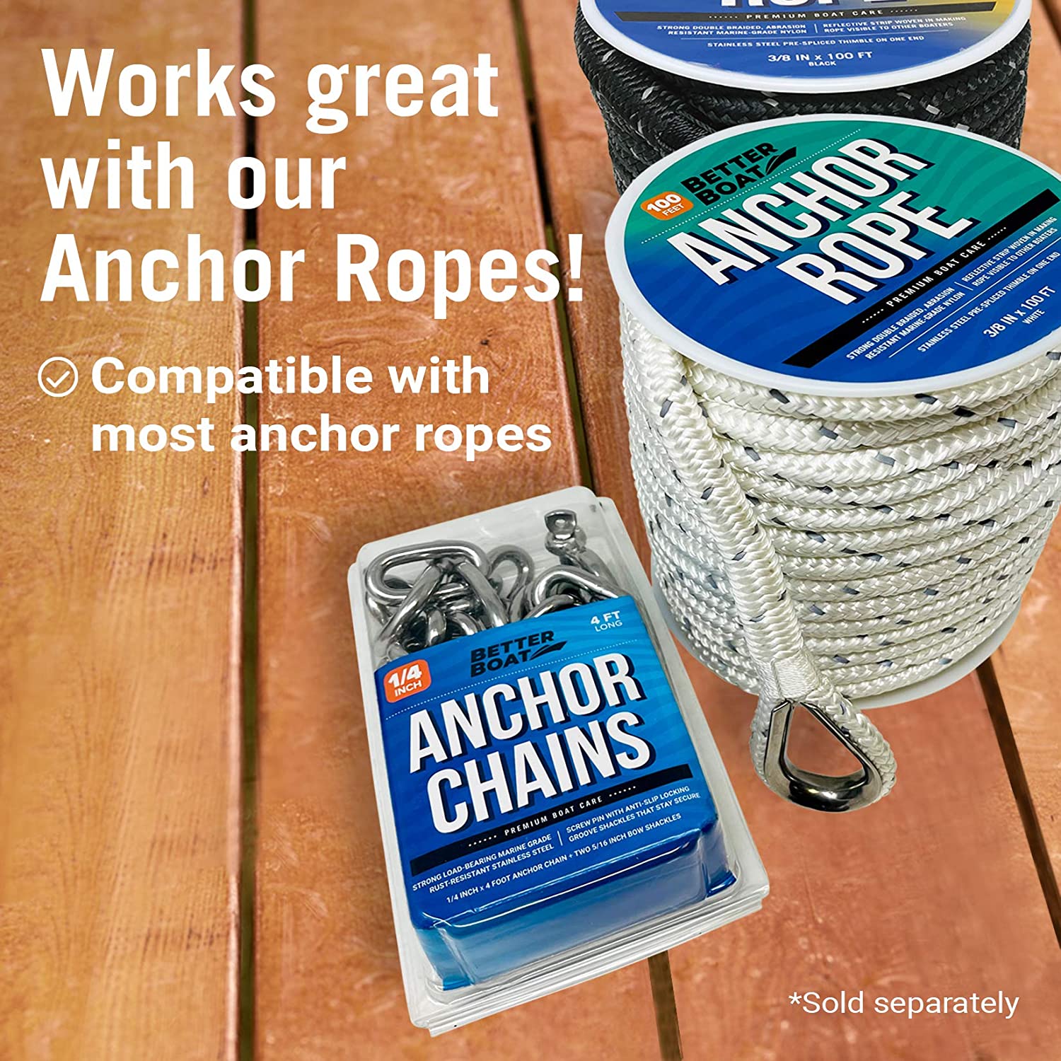 Boat Anchor Chains  Stainless Steel Anchor Chains and Galvanized Anchor  Chains – Better Boat