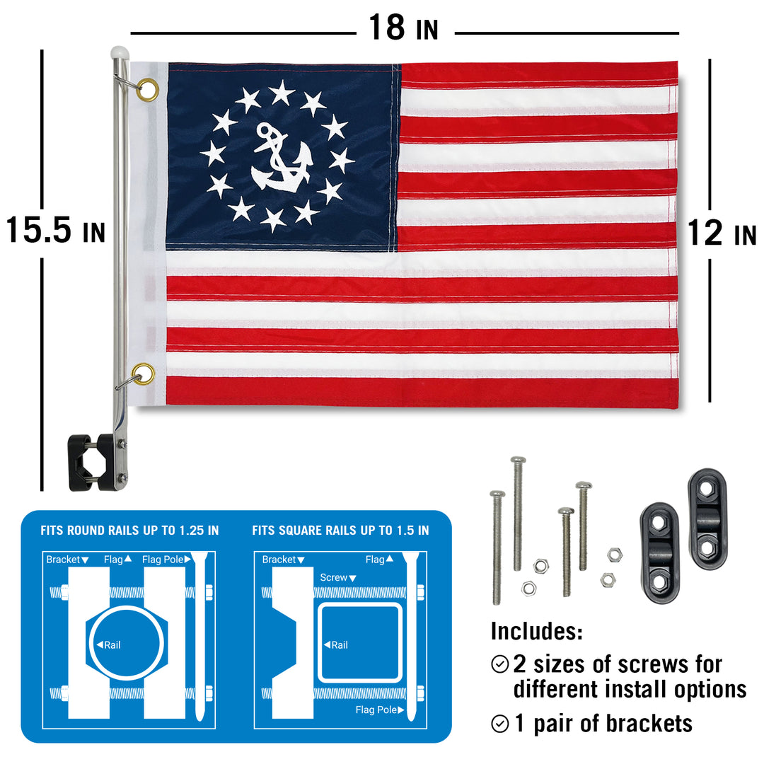 Better Boat Anchor Boat Flag Yacht Ensign shown in Anchor Boat Flag Supp1