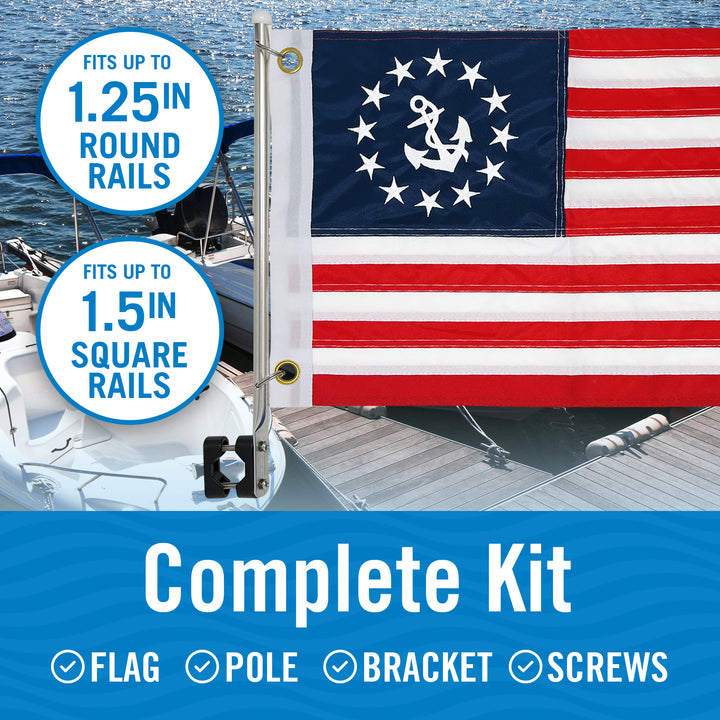 Better Boat Anchor Boat Flag Yacht Ensign shown in Anchor Boat Flag Supp3