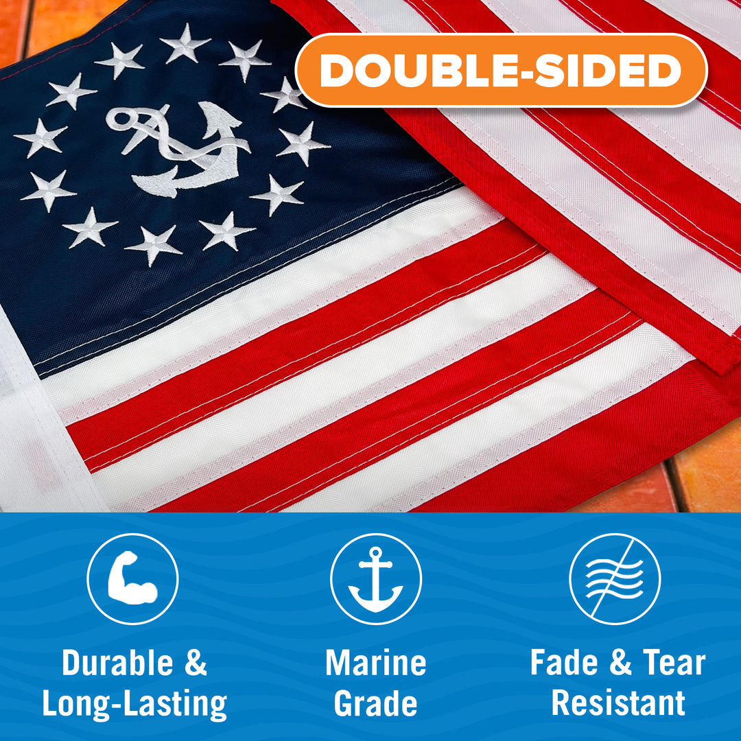 Better Boat Anchor Boat Flag Yacht Ensign shown in Anchor Boat Flag supp4