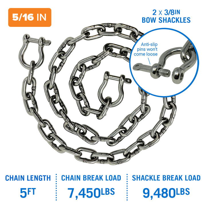 Better Boat Boat Anchor Chain shown in Anchor Chain 5 16 supp 2
