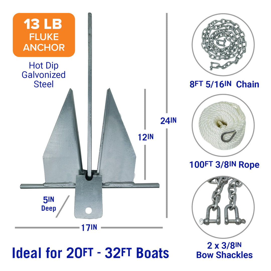 Better Boat Boat Anchor Kit shown in Anchor Kit 13lb supp 5.2