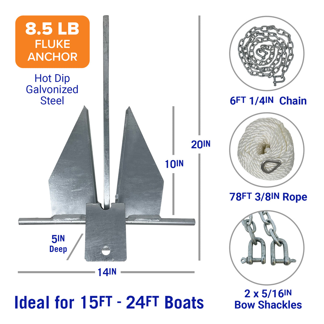 Better Boat Boat Anchor Kit shown in Anchor Kit 8.5lb supp 5.2
