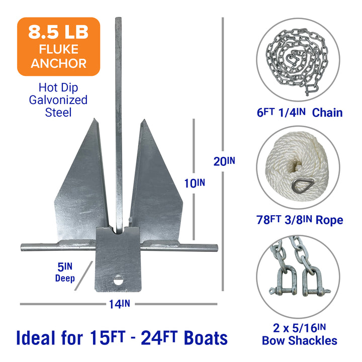 Better Boat Boat Anchor Kit shown in Anchor Kit 8.5lb supp 5.2