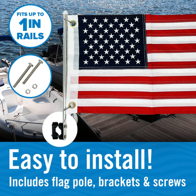 American Flag for Boats, 12x18 Boat Flag