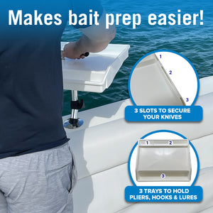 Makes bait prep easy on the boat