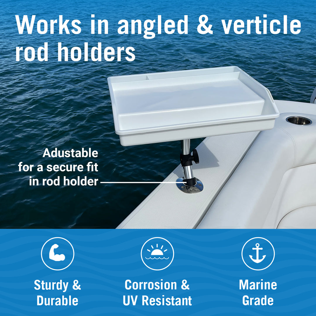 Boat Cutting Board Rod Holder
