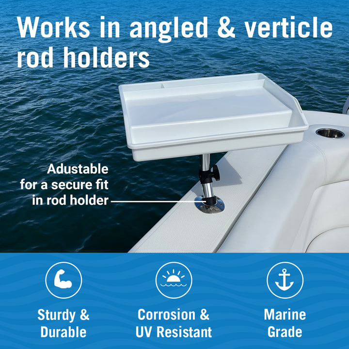 Boat Cutting Board Rod Holder