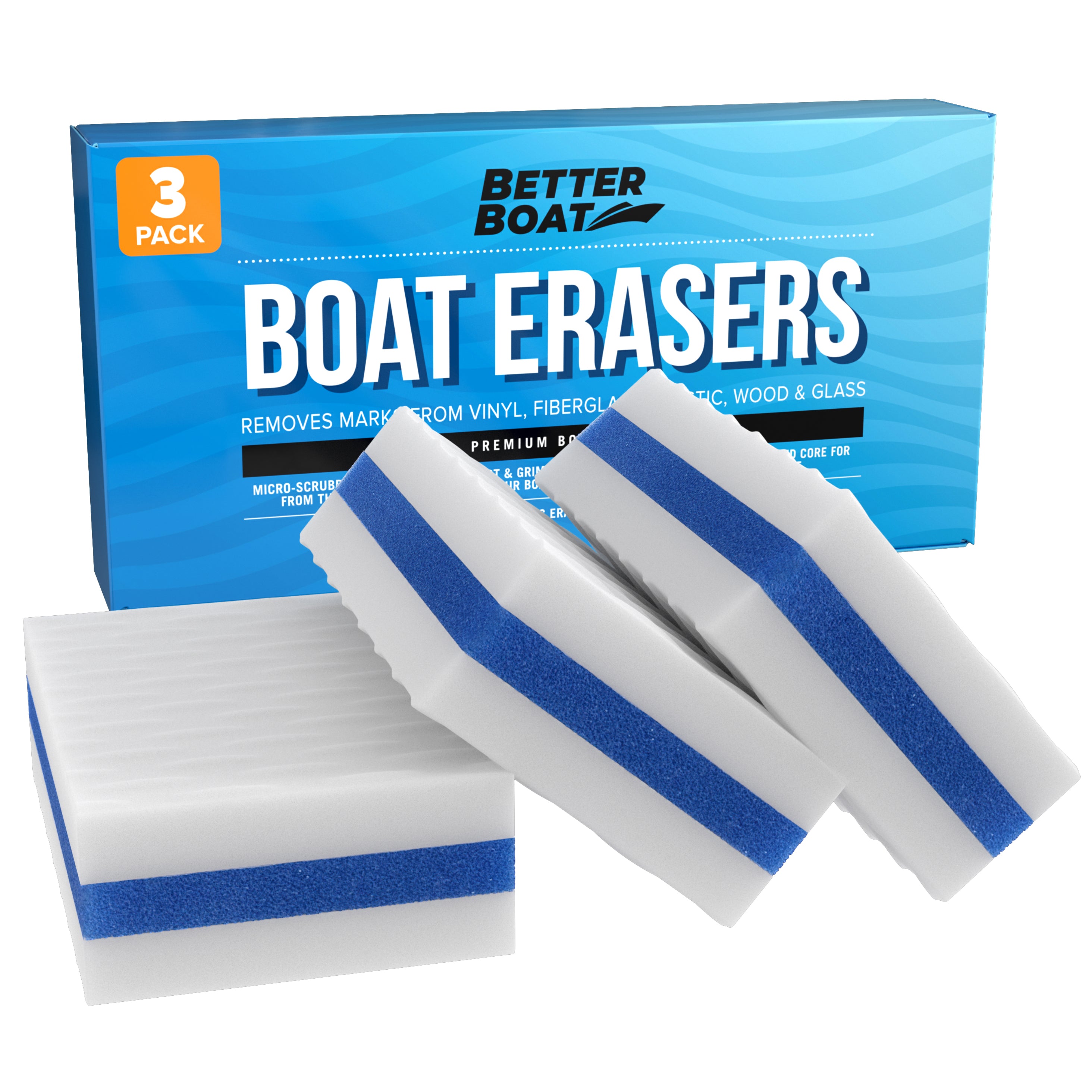Boat Scuff Erasers - 3 Erasers