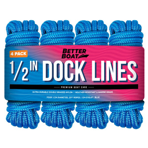 Blue 1/2 In Dock Lines