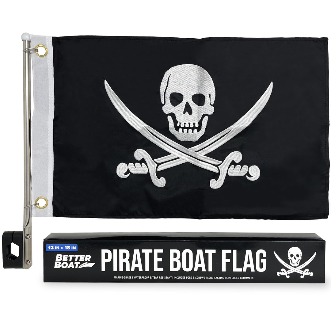 Better Boat Pirate Boat Flag product image