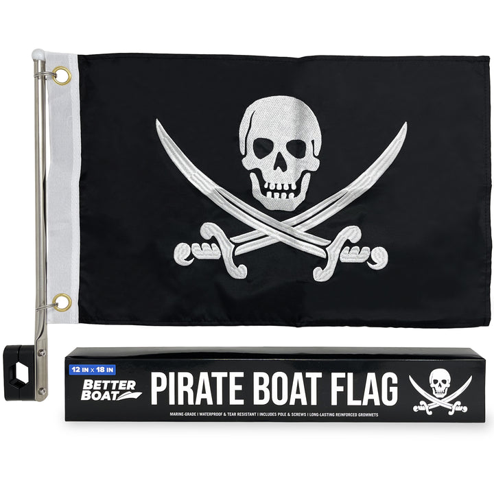 Better Boat Pirate Boat Flag product image