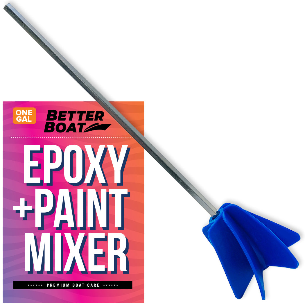 Better Boat Resin Mixer Epoxy Mixer and Paint Mixer Drill Attachment Paint Stirrers Mud Mixer Quart or Gallon Mixing Tools