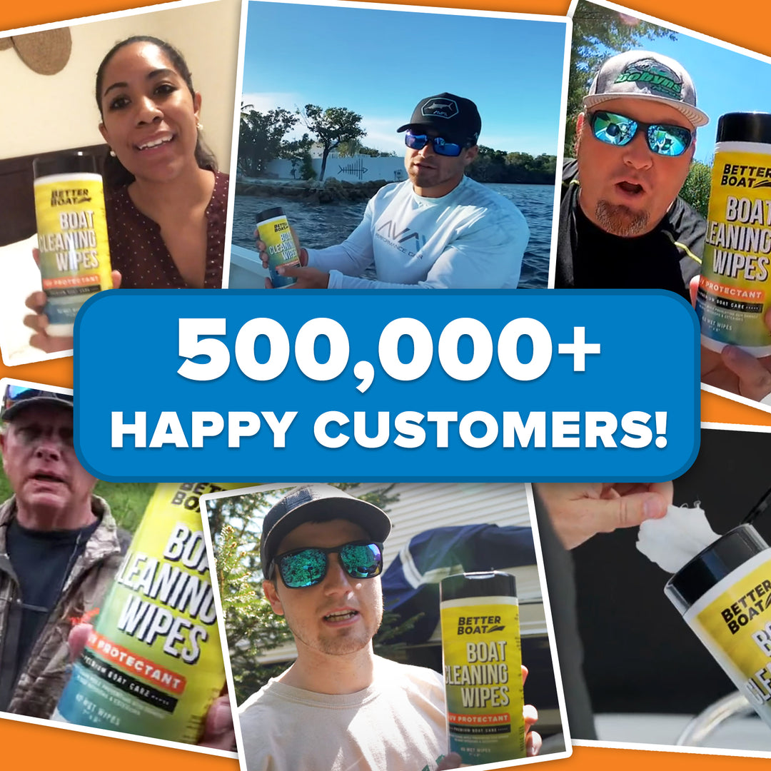 Better Boat Boat Cleaner Wipes with UV shown in UGC cleaning wipes