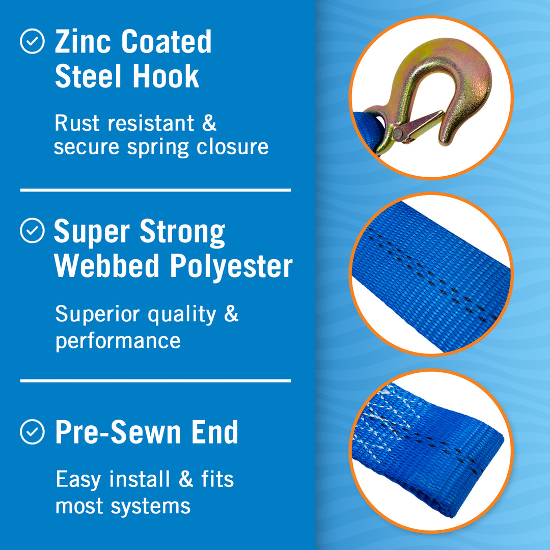 Better Boat Trailer Winch Strap Replacement product view 4